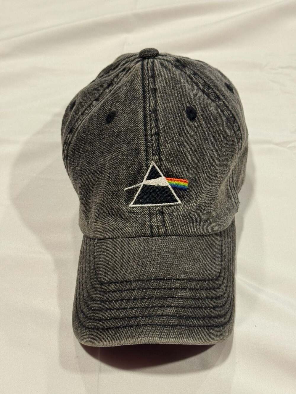 2017 Pink Floyd Dark Side of the Moon Prism Acid Wash Baseball Cap